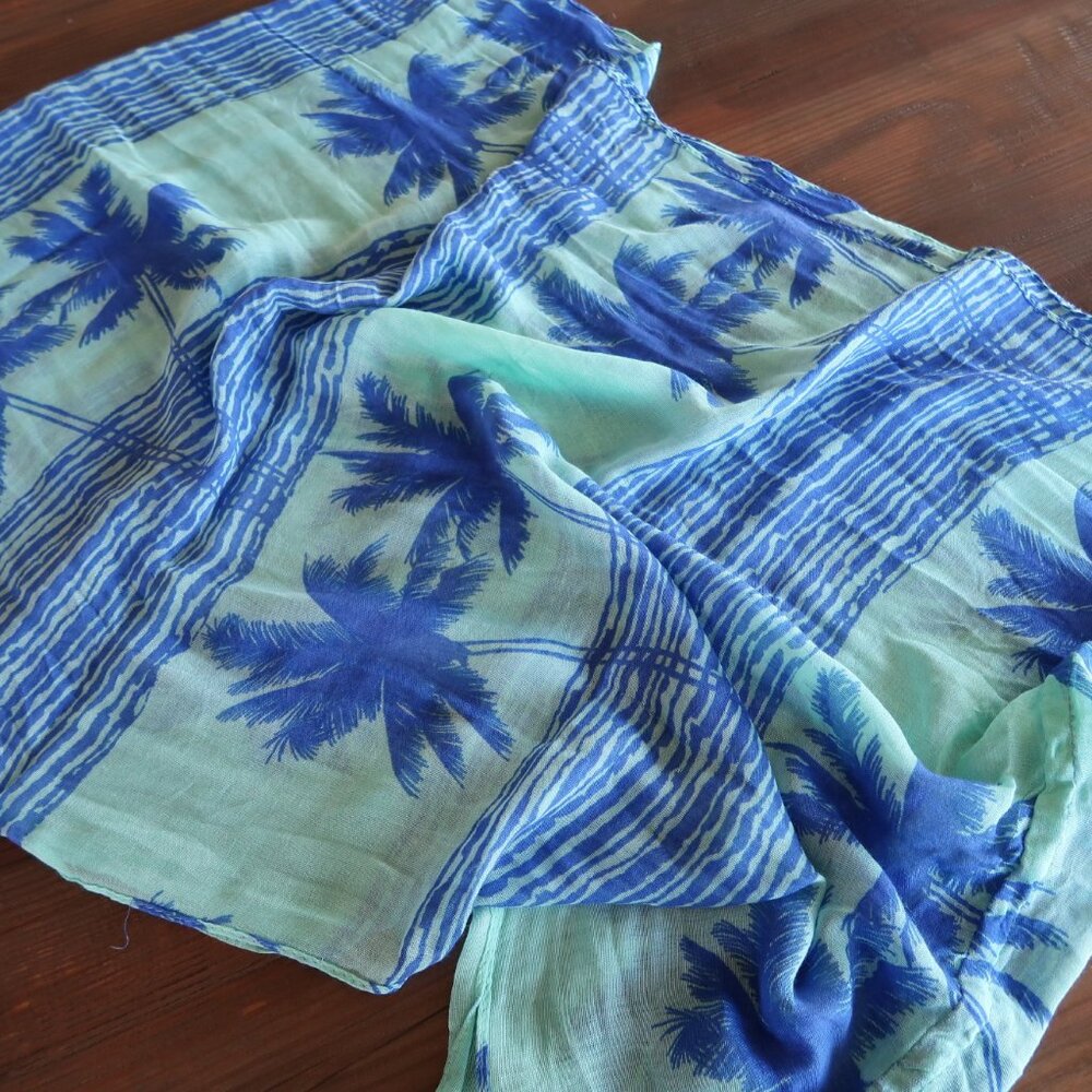 Chic Brand Marine Blue and Teal Infinity Scarf